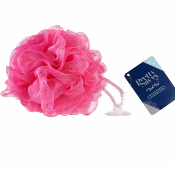 Pretty Savvy Pink Body Pouf NWT - Picture 4 of 5